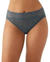 B.tempt'd By Wacoal Lace Kiss High-leg Briefs In Stormy Weather