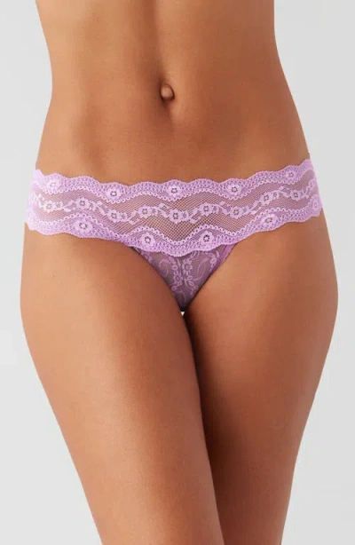 B.tempt'd By Wacoal 'lace Kiss' Thong In Purple