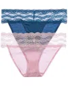 B.tempt'd By Wacoal Set Of 2 Bikini Bottom In Pink