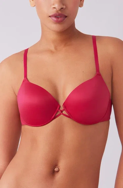 B.tempt'd By Wacoal Undercover Underwire Plunge Bra In Red
