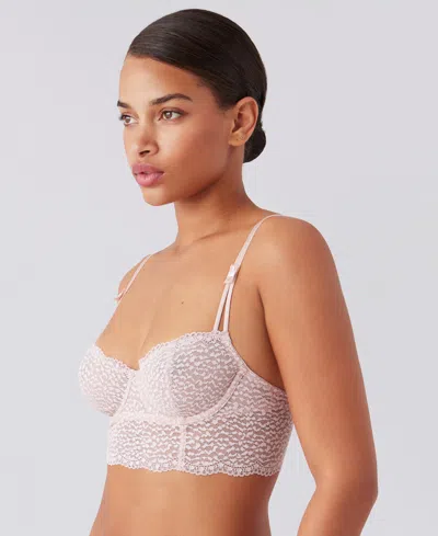B.tempt'd By Wacoal Untamed Demi Longline Moderate-coverage Bra, 916311 In White