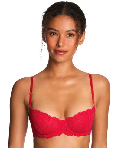 B.tempt'd By Wacoal Untamed Demi Underwire Bra, 951311 In Red