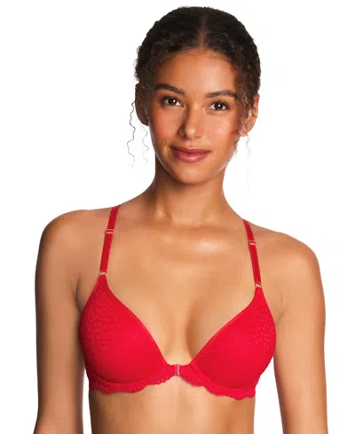 B.tempt'd By Wacoal Untamed Front Close Contour Bra, 953311 In Red