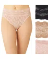B.tempt'd By Wacoal Women's Lace Kiss High-leg Brief Underwear 978382 In Rose Smoke,au Natural,night