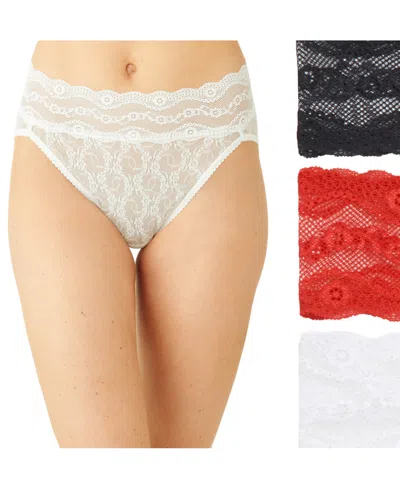 B.TEMPT'D BY WACOAL WOMEN'S 3-PK. LACE KISS HIGH-LEG UNDERWEAR 970882