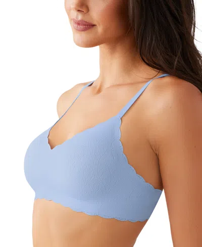 B.tempt'd By Wacoal Women's B.wow'd Lace Wireless Bra 952587 In Blue