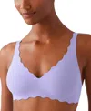 B.tempt'd By Wacoal Women's B.wow'd Wirefree Bralette 952287 In Purple
