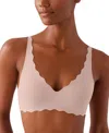 B.tempt'd By Wacoal Women's B.wow'd Wirefree Bralette 952287 In Blush Pink