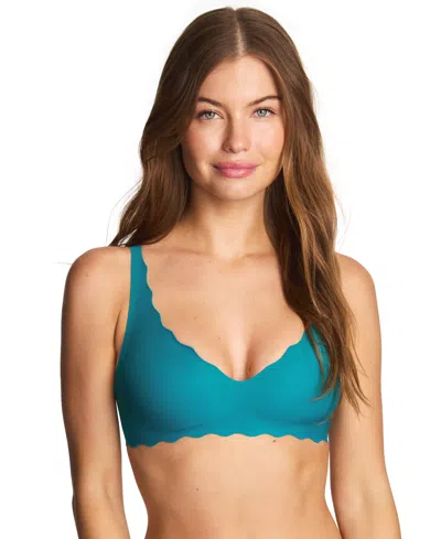 B.tempt'd By Wacoal Women's B.wow'd Wirefree Bralette 952287 In Blue