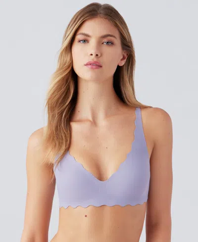 B.tempt'd By Wacoal Women's B.wow'd Wirefree Bralette 952287 In Blue
