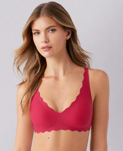 B.tempt'd By Wacoal Women's B.wow'd Wirefree Bralette 952287 In Red