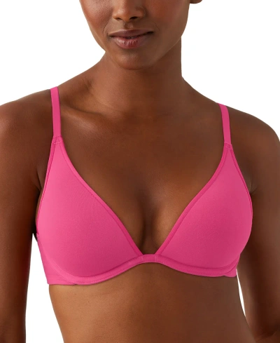 B.tempt'd By Wacoal Women's Cotton To A Tee Plunge Contour Bra 953272 In Raspberry Sorbet
