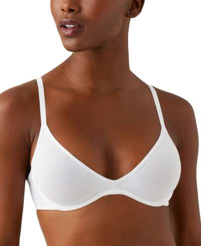B.tempt'd By Wacoal Women's Cotton To A Tee Scoop Underwire Bra 951272 In White