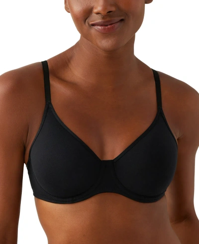 B.tempt'd By Wacoal Women's Cotton To A Tee Plunge Contour Bra 953272 In Night