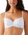 B.tempt'd By Wacoal Women's Feeling Famous Balconette Contour Bra 953309 In White