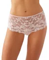 B.tempt'd B.temptd By Wacoal Womens Feeling Famous Lingerie Collection In Rose Smoke,white