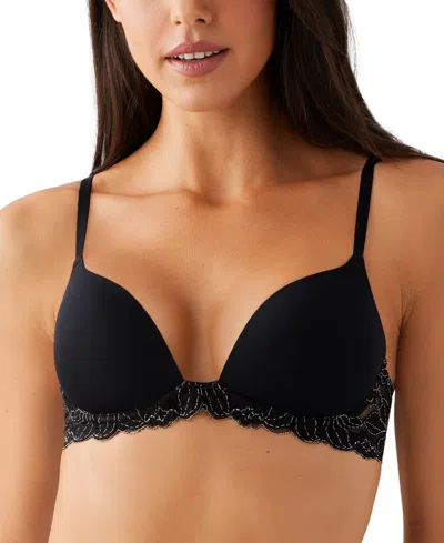 B.tempt'd By Wacoal Women's Feeling Famous Wireless Push-up Bra 956209 In Night,angel Wing