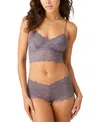 B.tempt'd By Wacoal Women's Inspired Eyelet Bralette 910219 In Gray