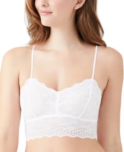 B.tempt'd By Wacoal Women's Inspired Eyelet Bralette 910219 In White