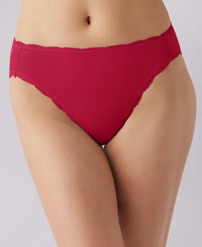 B.tempt'd By Wacoal Women's Inspired Eyelet High-leg Underwear 971219 In Red
