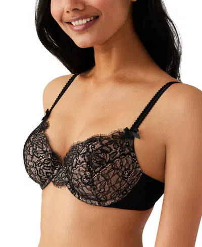 B.tempt'd By Wacoal Women's It's On Lace Contour Underwire Bra 953296 In Night