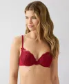 B.tempt'd By Wacoal Women's It's On Lace Contour Underwire Bra 953296 In Red