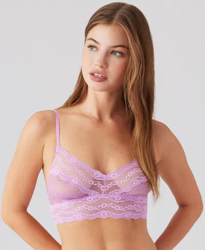 B.tempt'd By Wacoal Women's Lace Kiss Bralette 910182 In Pink