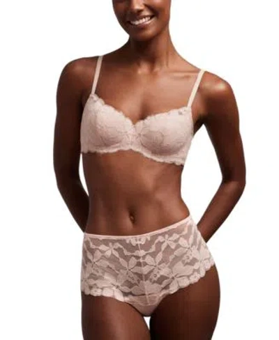 B.tempt'd B.temptd By Wacoal Womens Feeling Famous Lingerie Collection In Rose Smoke,white