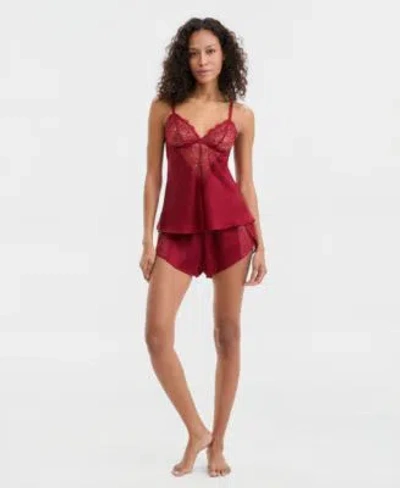 B.tempt'd B.temptd By Wacoal Womens Its On Lace Cami Shorty In Sea Salt