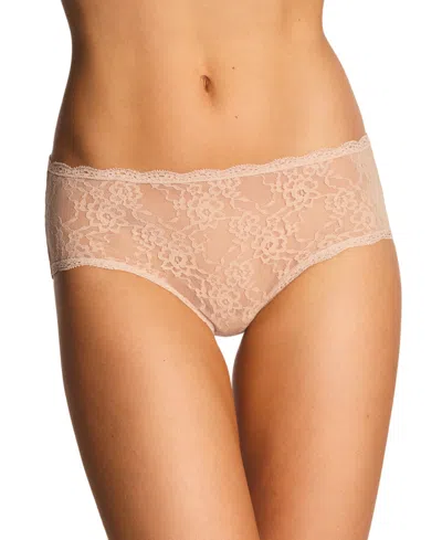 B.tempt'd Women's By Wacoal Full Coverage Floral Lace Hipster Panties In Neutral