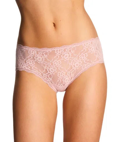 B.tempt'd Women's By Wacoal Full Coverage Floral Lace Hipster Panties In Pink