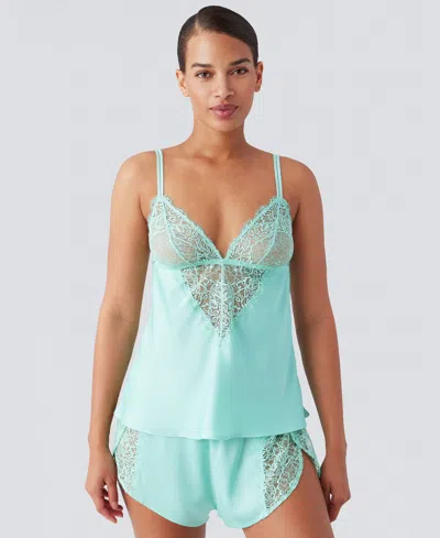B.tempt'd Women's By Wacoal It's On Lace Cami 911396 In Green