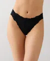 B.tempt'd Women's Moderate Coverage Lace Detailed Panties In Black