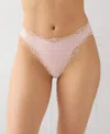 B.tempt'd Women's Moderate Coverage Lace Detailed Panties In Pink