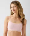 B.tempt'd Women's Moderate Coverage Pull-on Lace Bralette In Pink