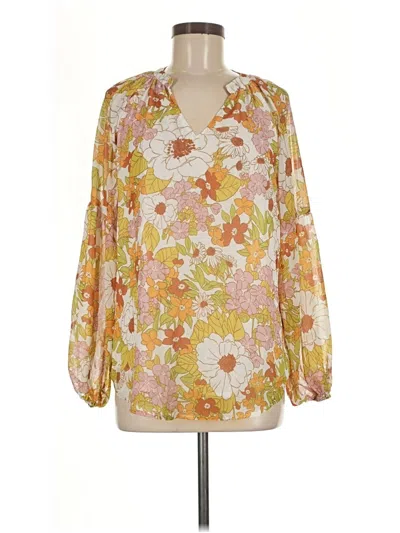 Pre-owned Btfbm 3/4 Sleeve Blouse In Gold