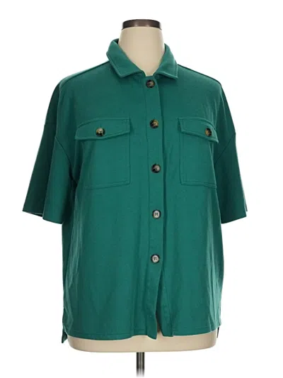 Pre-owned Btfbm 3/4 Sleeve Blouse In Green