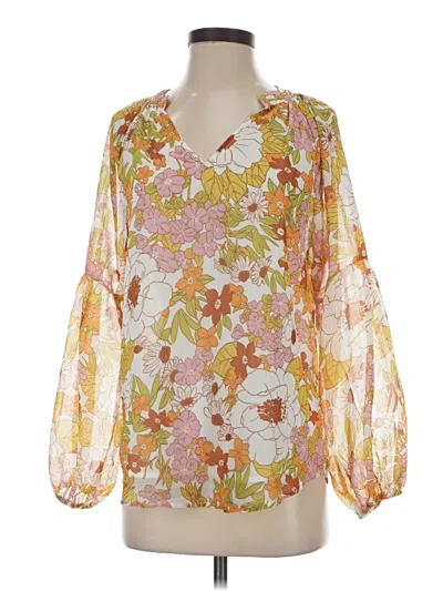 Pre-owned Btfbm 3/4 Sleeve Blouse In Orange