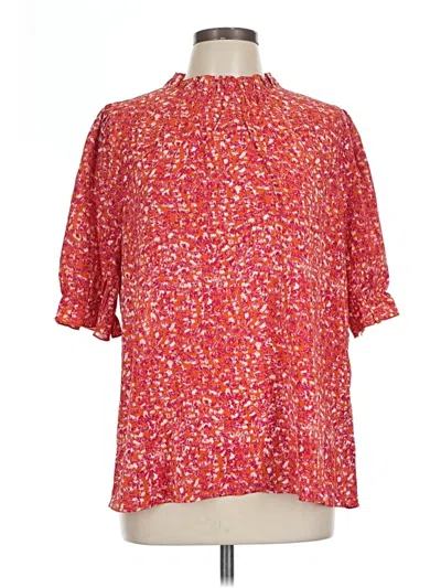 Pre-owned Btfbm 3/4 Sleeve Blouse In Red