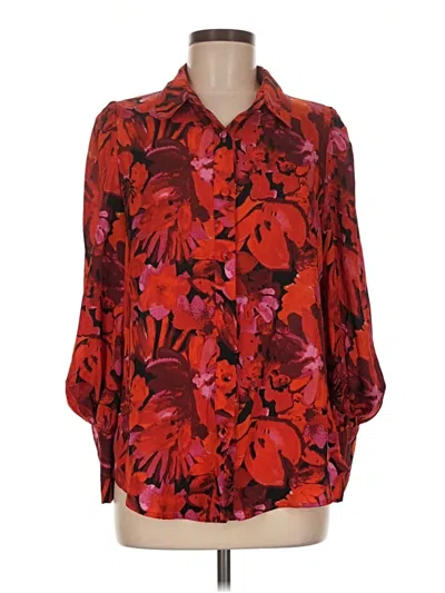 Pre-owned Btfbm 3/4 Sleeve Blouse In Red