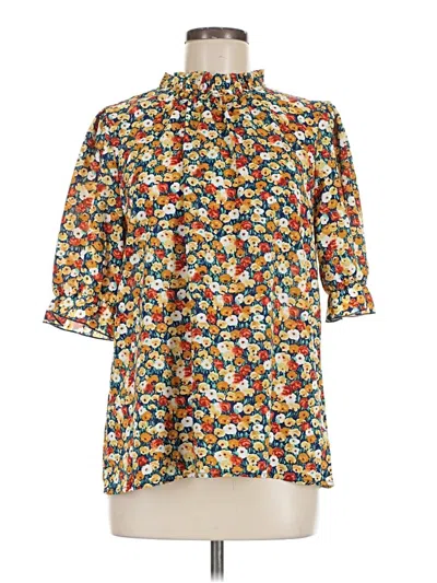 Pre-owned Btfbm 3/4 Sleeve Blouse In Yellow