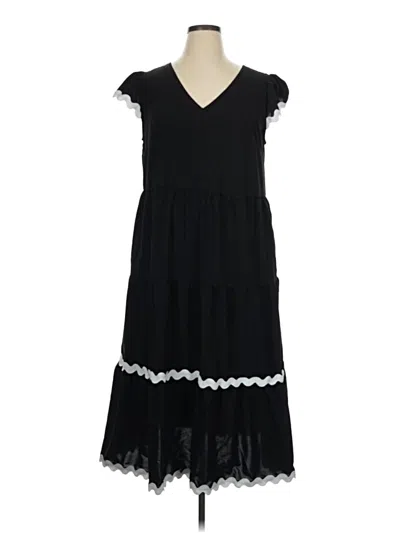 Pre-owned Btfbm Casual Dress In Black