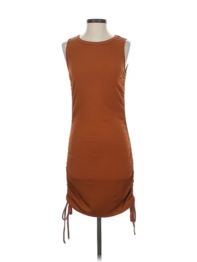 Pre-owned Btfbm Casual Dress In Brown