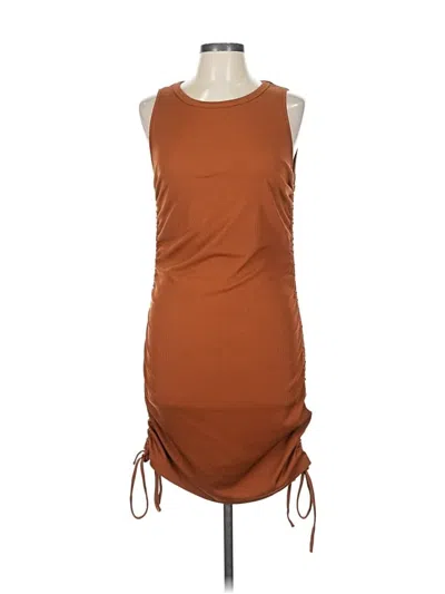 Pre-owned Btfbm Casual Dress In Brown