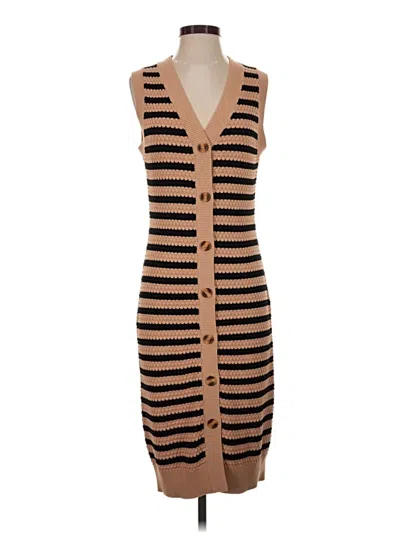 Pre-owned Btfbm Casual Dress In Brown