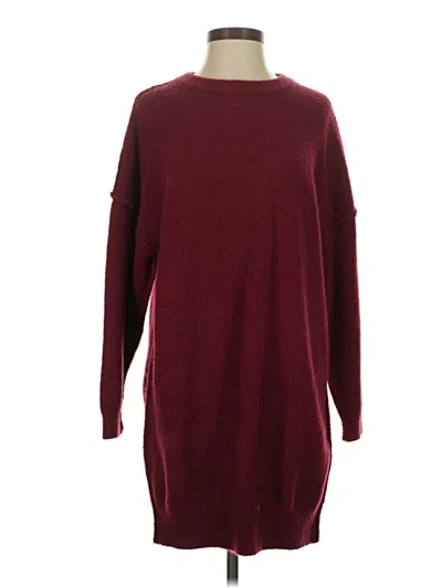 Pre-owned Btfbm Casual Dress In Burgundy