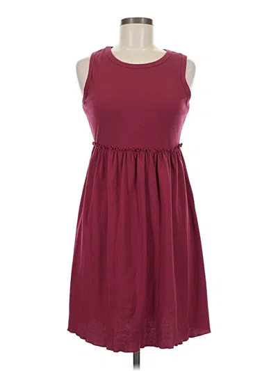 Pre-owned Btfbm Casual Dress In Burgundy