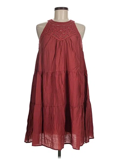 Pre-owned Btfbm Casual Dress In Burgundy