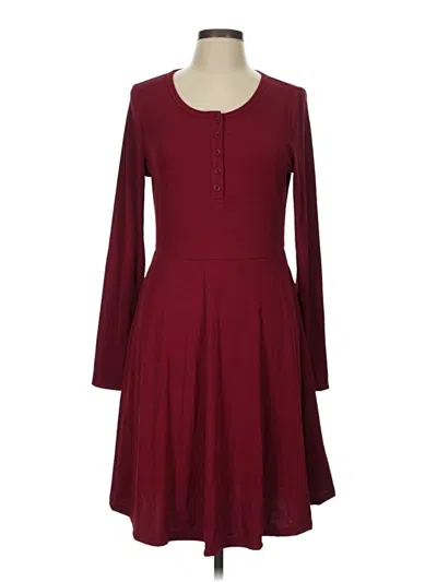 Pre-owned Btfbm Casual Dress In Burgundy