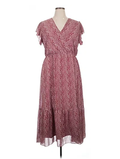 Pre-owned Btfbm Casual Dress In Burgundy